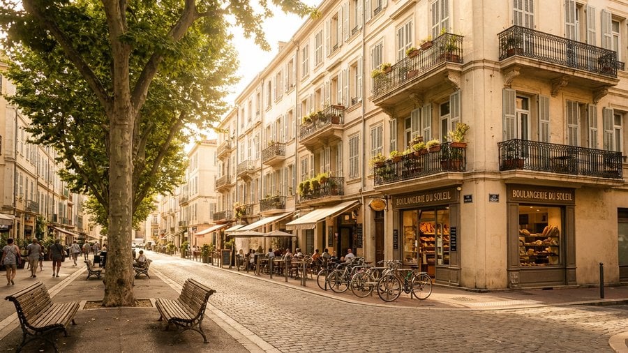 Modern living area with daylight and functional work-friendly layout